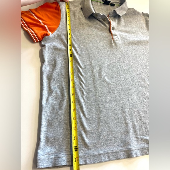 Men’s Hugo Boss Grey and Orange Polo Shirt XXL - Picture 6 of 6